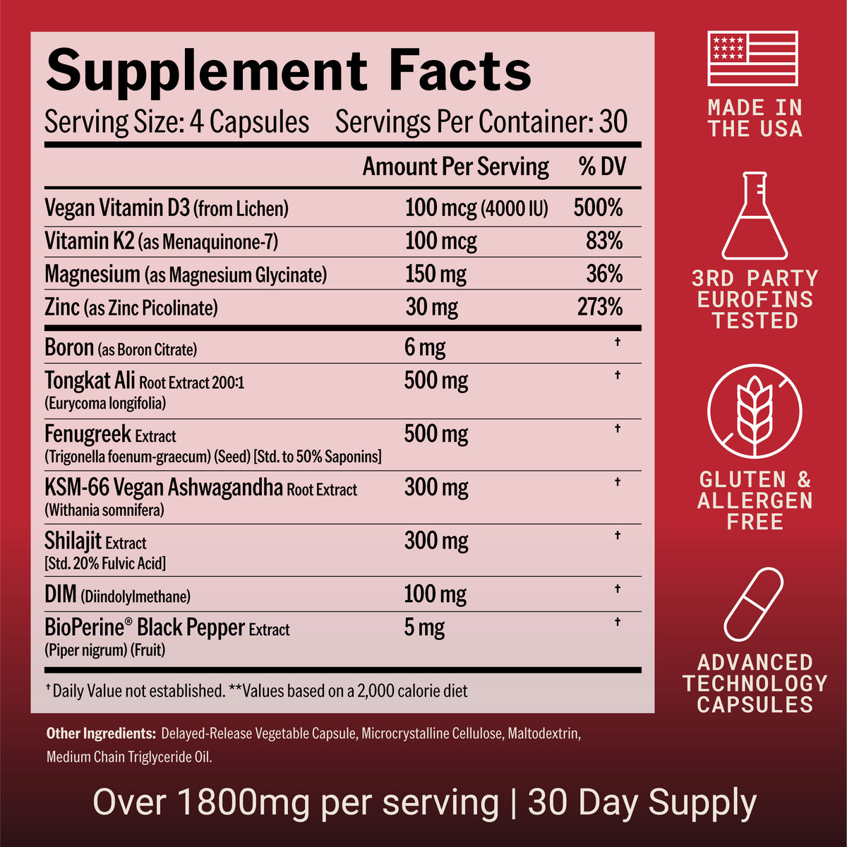 Edge: Male Testosterone Support